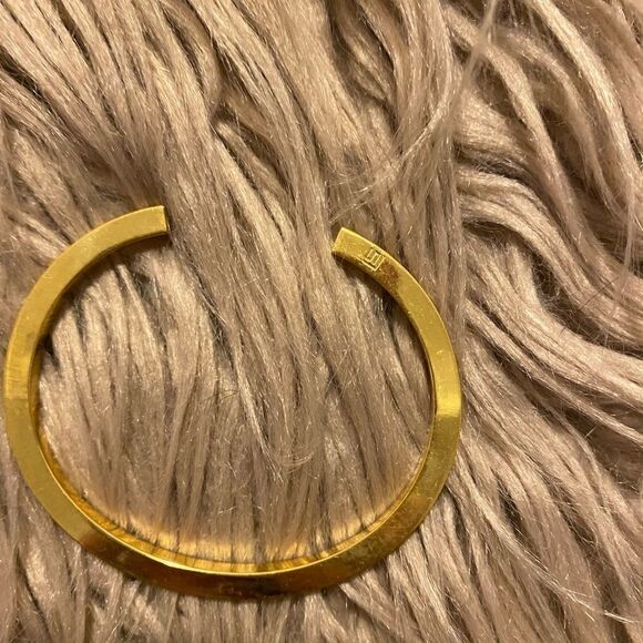 [stella valle] good plated “L” charm bracelet #4 - Picture 10 of 11